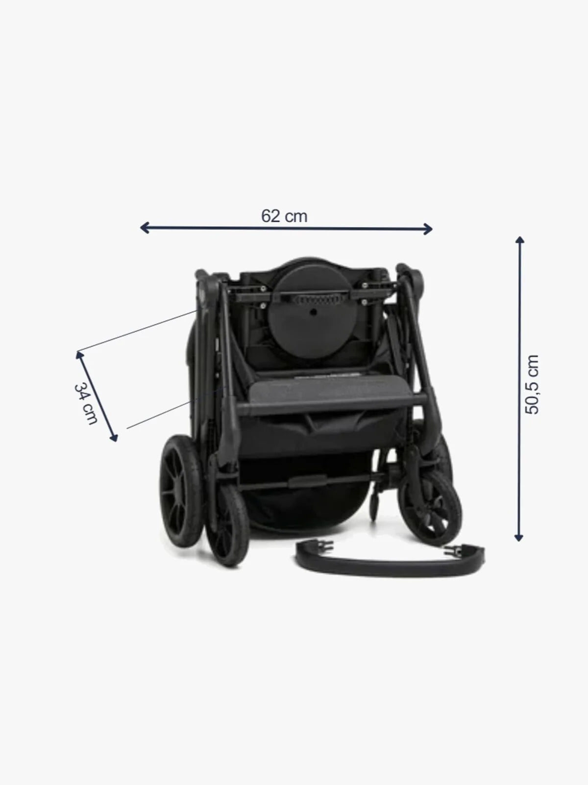 Beemoo Pro Twist Klapvogn - Sort